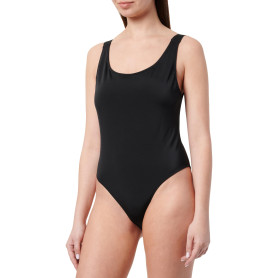Calvin Klein Maillot de Bain Femme Scoop Back One Piece avec Bretelles Emblématiques