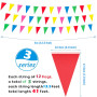 12m Drapeaux de Triangle de Décoration Festi