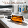 6 Flacons Spray Vides 30ml en Verre Ambré avec Entonnoirs Pipettes et Étiquettes – Bouteilles Pulvérisateurs Rechargeables pour 