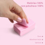 Lingettes Ongles, 630 Pièces Cotons Secs Non Pelucheux pour Soin des Ongles, Idéales pour Manucure et Pédicure, Rose