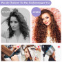 Set de 32 Bigoudis Cheveux, 18 Pièces Rouleaux Cheveux avec 12 Pièces Clips et 2 Peignes, Gros Bigoudis Cheveux pour Cheveux Lon