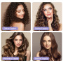 Set de 32 Bigoudis Cheveux, 18 Pièces Rouleaux Cheveux avec 12 Pièces Clips et 2 Peignes, Gros Bigoudis Cheveux pour Cheveux Lon