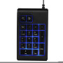 Clavier numérique USB, Clavier numérique USB 3 Couleurs étanche à 19 Touches, Sensation Tactile mécanique, pavé numérique de 10 