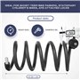 Wonnell Antivol de Vélo avec 2 Clés,Noir 180cm/12mm Antivol en Spirale Chaîne Antivol Vélo Câble,Sécurité très élevé Cadenas de 