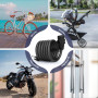 Wonnell Antivol de Vélo avec 2 Clés,Noir 180cm/12mm Antivol en Spirale Chaîne Antivol Vélo Câble,Sécurité très élevé Cadenas de 