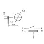 PENGLIN Lot de 5 potentiomètres rotatifs WH138 10 K Ohm avec interrupteur, 5 boutons en alliage noir