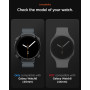 Spigen Rugged Armor Coque Compatible avec Samsung Galaxy Watch 8 40mm (2025) - Noir Mat