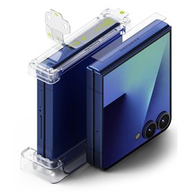 Ringke Protecteur d'écran Charnière Compatible avec Samsung Galaxy Z Flip 7 [Hinge Dual Easy Film] [2 Pack] Application Facile R