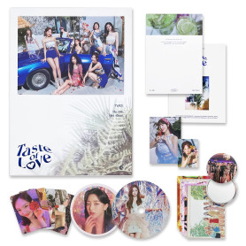 ButterFox TWICE 10th Mini Album - Taste of Love [ Taste Ver. ] Photobook R let + Lenticular + Tasting Card + Coaster + Photocard