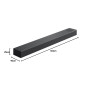 LG DS75Q 3.1.2 Barre de Son (380 W) avec Caisson de Basses sans Fil & Technologie Meridian (Dolby Atmos, HDMI, Bluetooth), Argen