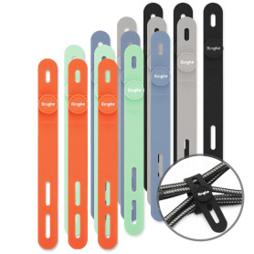 Ringke Silicone Cable Tie Attaches de Câble de Silicone