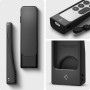 Spigen AirTag Silicone Fit Coque Compatible avec Siri Remote 2ème Génération 2021 (Cordon Inclus) Noir