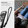 Spigen AirTag Silicone Fit Coque Compatible avec Siri Remote 2ème Génération 2021 (Cordon Inclus) Noir
