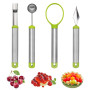Ensemble d'outils de fruits 4 pièces ensemble de couteaux à découper les fruits outils de fruits en acier inoxydable ensemble d'