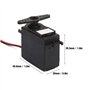Moteur DS04-NFC, moteur servo à rotation continue à 360 degrés pour robots RC