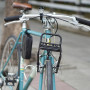 Vincita Porte-bagages avant pour vélo – Porte-bagages pour roues de 40,6 à 71,1 cm – Pince à ressort et crochet élastique – Capa