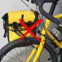 Vincita Porte-bagages avant pour vélo – Porte-bagages pour roues de 40,6 à 71,1 cm – Pince à ressort et crochet élastique – Capa