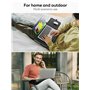 SAIJI Housse pour ordinateur portable - Double fonction - Repose-poignet - Zone de souris - Surface respirante - Double utilisat