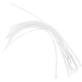 10 pièces 30LB/50LB Nylon Ligne de pêche à la Mouche Boucles de pêche connecteur Ligne de pêche Boucle Ensemble(White 50LB)