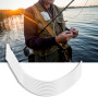 10 pièces 30LB/50LB Nylon Ligne de pêche à la Mouche Boucles de pêche connecteur Ligne de pêche Boucle Ensemble(White 50LB)