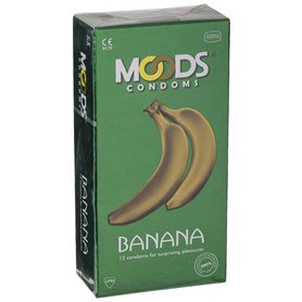 MOODS Banana 12 préservatifs