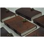 OVERDOSE Rose Chakra Avec 4 Pierres Journal En Cuir Vintage - Journal Antique Fait À La Main Pour Hommes Femmes Journal Carnet D