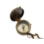 Boussole en laiton antique avec gravure « Go Confidently in The Direction of Your Dreams » – Boussole cadeau avec boîte en bois 