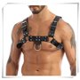 Débardeur pour hommes Lingerie gilet Sexy PU harnais homme sous-vêtements hauts vêtements de nuit