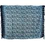 Paréo Plage Femme Serviette de Plage Sarong Drap Pareo Ethnique Bain Mer Beach Cover Up Wrap Skirt Coton Bleu Noir 110 x 160 cm