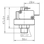 Pressostat pour Autoclave avec Capteur de Pression d’Eau Réglable par Vis de 2