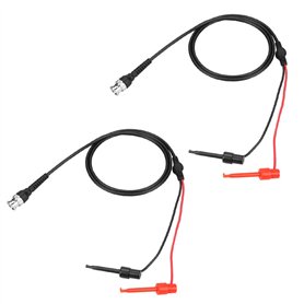 Oumefar BNC à Double Mini Crochet de Test Pinces à Plongeur sonde oscilloscope Machine câble de Test câble coaxial avec Double F