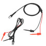 Oumefar BNC à Double Mini Crochet de Test Pinces à Plongeur sonde oscilloscope Machine câble de Test câble coaxial avec Double F