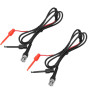 Oumefar BNC à Double Mini Crochet de Test Pinces à Plongeur sonde oscilloscope Machine câble de Test câble coaxial avec Double F