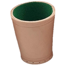 Gobelet Cube en Cuir avec Feutre