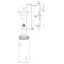 Eglo Applique Murale d'Extérieur Bovolone - 1 Ampoule - en Acier - Couleur : Noir - Verre Transparent - Culot : E27 - Ip44