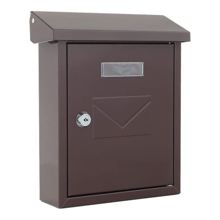 Rottner Cesena Boîte à lettres avec ouverture sur le dessus Acier Marron