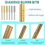 Kit de fixation d'affûtage pour tronçonneuse – 8 pièces avec guide d'angle et lime à meuler diamantée, outil électrique pour le 