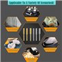 Kit de fixation d'affûtage pour tronçonneuse – 8 pièces avec guide d'angle et lime à meuler diamantée, outil électrique pour le 