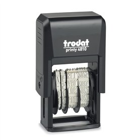 Trodat Printy 4810 Tampon de date auto-encreur couleur noire