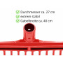 Amesbichler Fourche à fumier extra légère et presque incassable Rouge