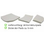 AMKA Coussin correcteur de selle 6-1 avec 6 poches + 18 coussins, tapis de selle pour ajustement de la selle