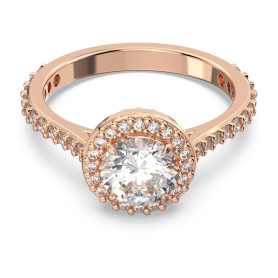 Swarovski Bague CONSTELLA:Ring RND PV L White/Ros 55 5639404 Marque