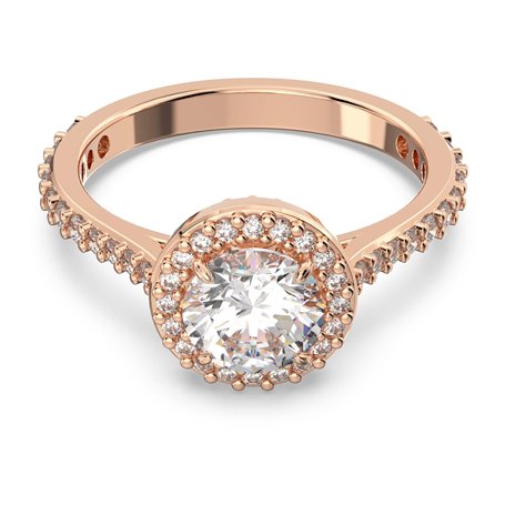Swarovski Bague CONSTELLA:Ring RND PV L White/Ros 55 5639404 Marque