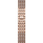 Swarovski Bracelet princesse scintillant, pour Apple Watché 40 mm et 41 mm, ton doré rose, finition doré rose