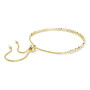 Swarovski Bracelet Tennis Matrix, Taille ronde, Blanc, Placage de ton or