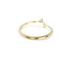 Swarovski Bracelet-jonc Mesmera Attract, Cœur, Blanc, Placage de ton or