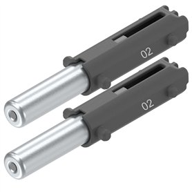 Blum 22K2024 Lot de 2 amortisseurs pour ferrure à clapet Aventos HS HL – Amortisseur de porte de rechange Blumotion pour support