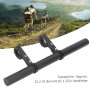 Hapivida Support d'Extension de Guidon de Vélo, Alliage d'Aluminium Léger et Durable, Extension de Guidon pour Lampe LED, GPS, C