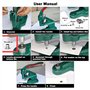 Machine à boutonnière manuelle - Outil de perforation à œillets pour tailleurs avec 3 matrices et 1500 œillets, 1500 boutonnière