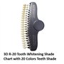 Telituny Guide de Teinte des Dents Dentaires, Ensemble de 20 Couleurs de Blanchiment des Dents Pour Comparer La Couleur des Dent